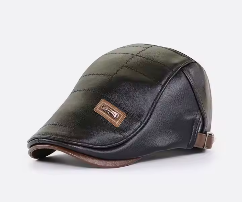 Casquette CLCS Classic – Élégance Intemporelle en Similicuir Noir